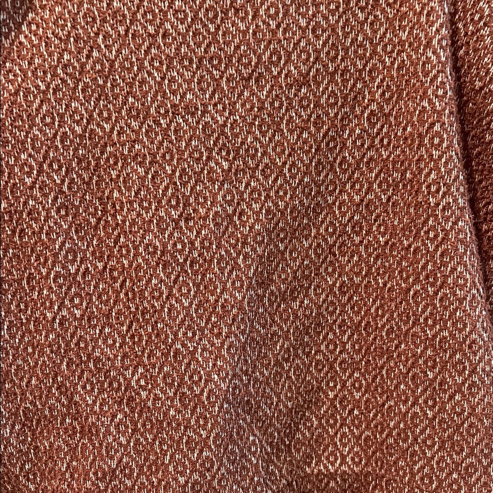 Madewell Rust Patterned Puff sleeve Top Size Xs - Picture 4 of 10